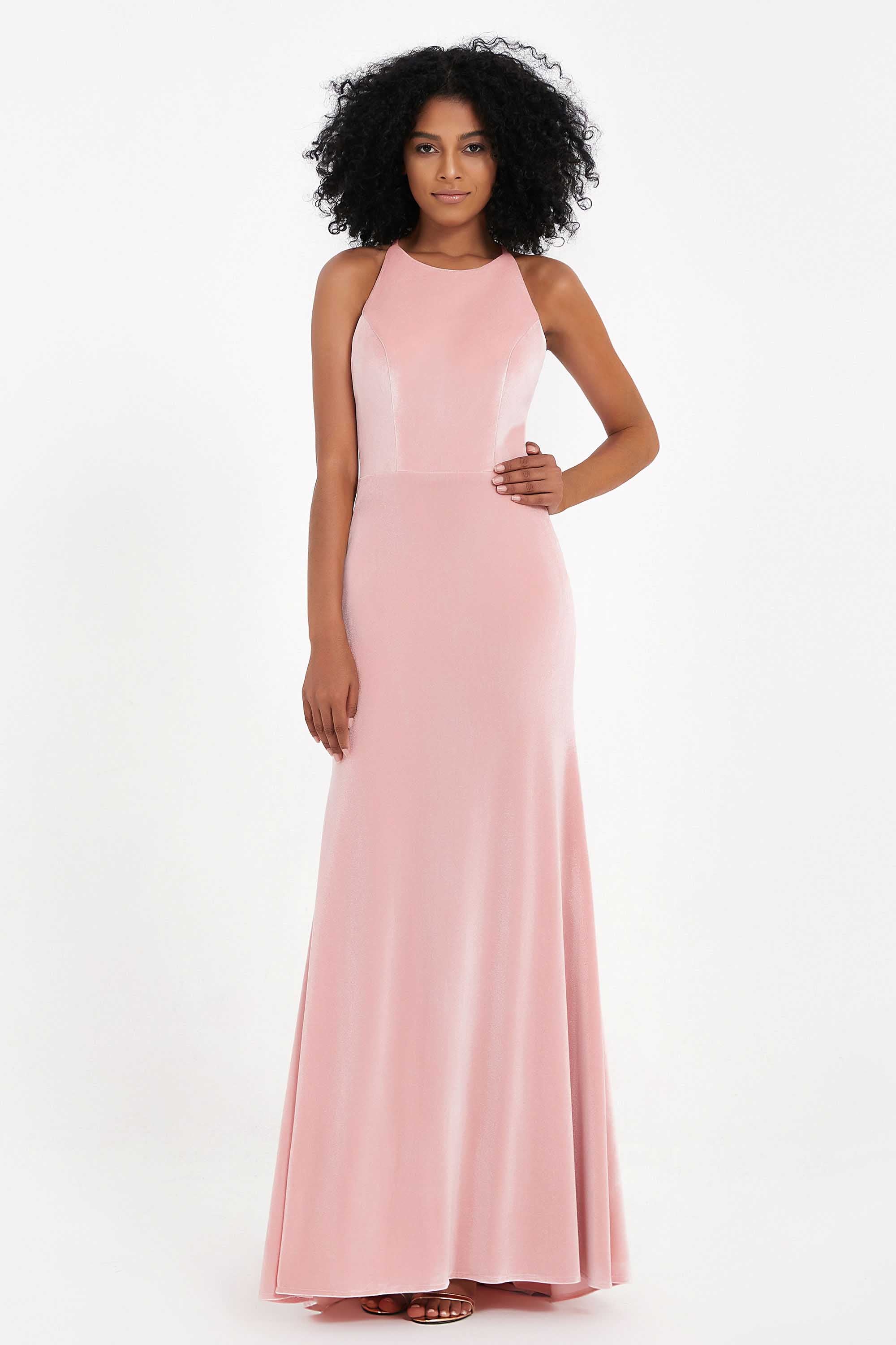 Bodycon Velvet Formal Evening Dress Sleeveless Pleated Sheath Women's Party Gowns Dresses