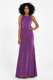 Bodycon Velvet Formal Evening Dress Sleeveless Pleated Sheath Women's Party Gowns Dresses
