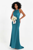Bodycon Velvet Formal Evening Dress Sleeveless Pleated Sheath Women's Party Gowns Dresses