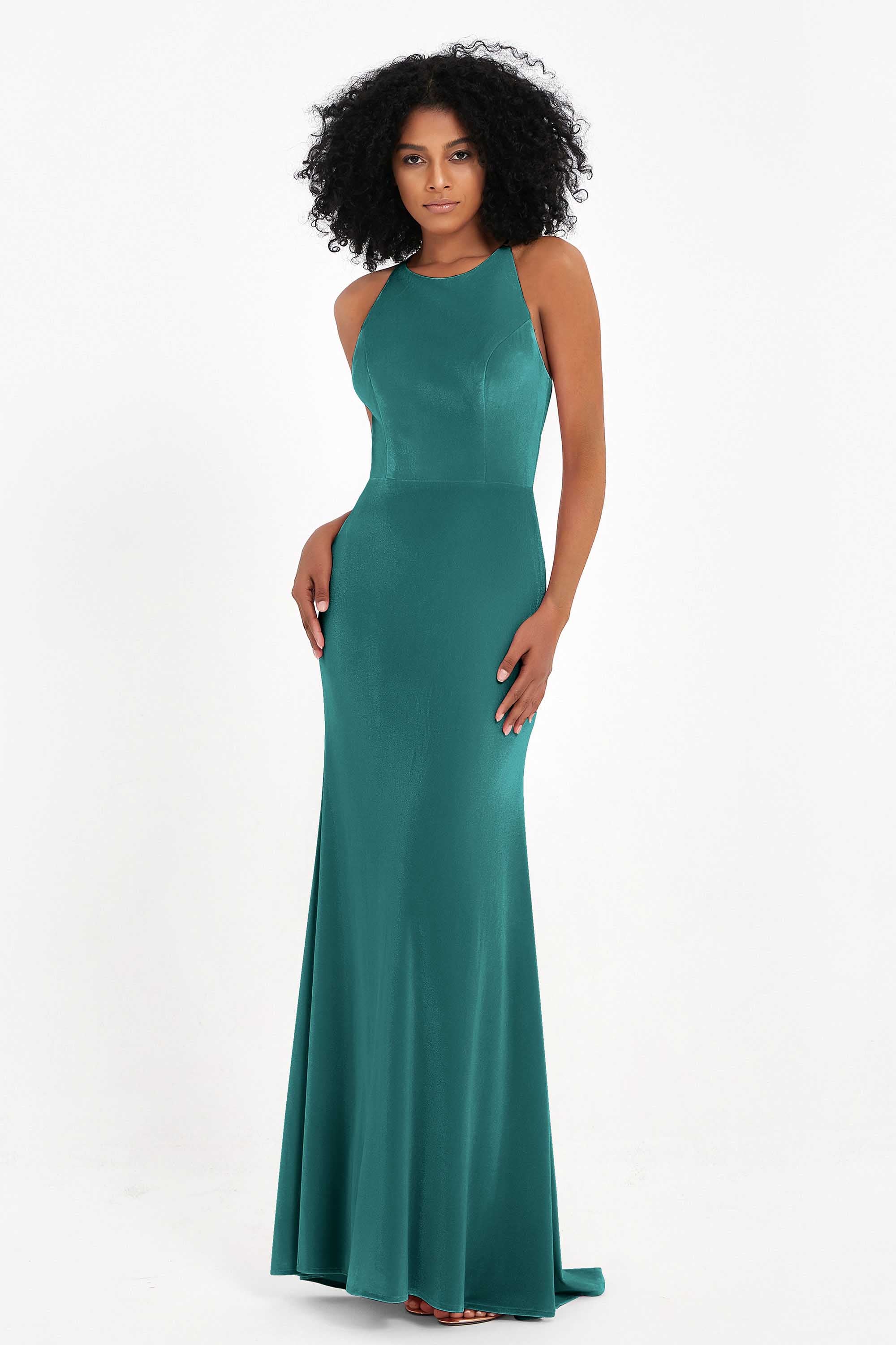 Bodycon Velvet Formal Evening Dress Sleeveless Pleated Sheath Women's Party Gowns Dresses