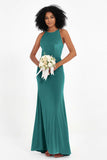 Bodycon Velvet Formal Evening Dress Sleeveless Pleated Sheath Women's Party Gowns Dresses