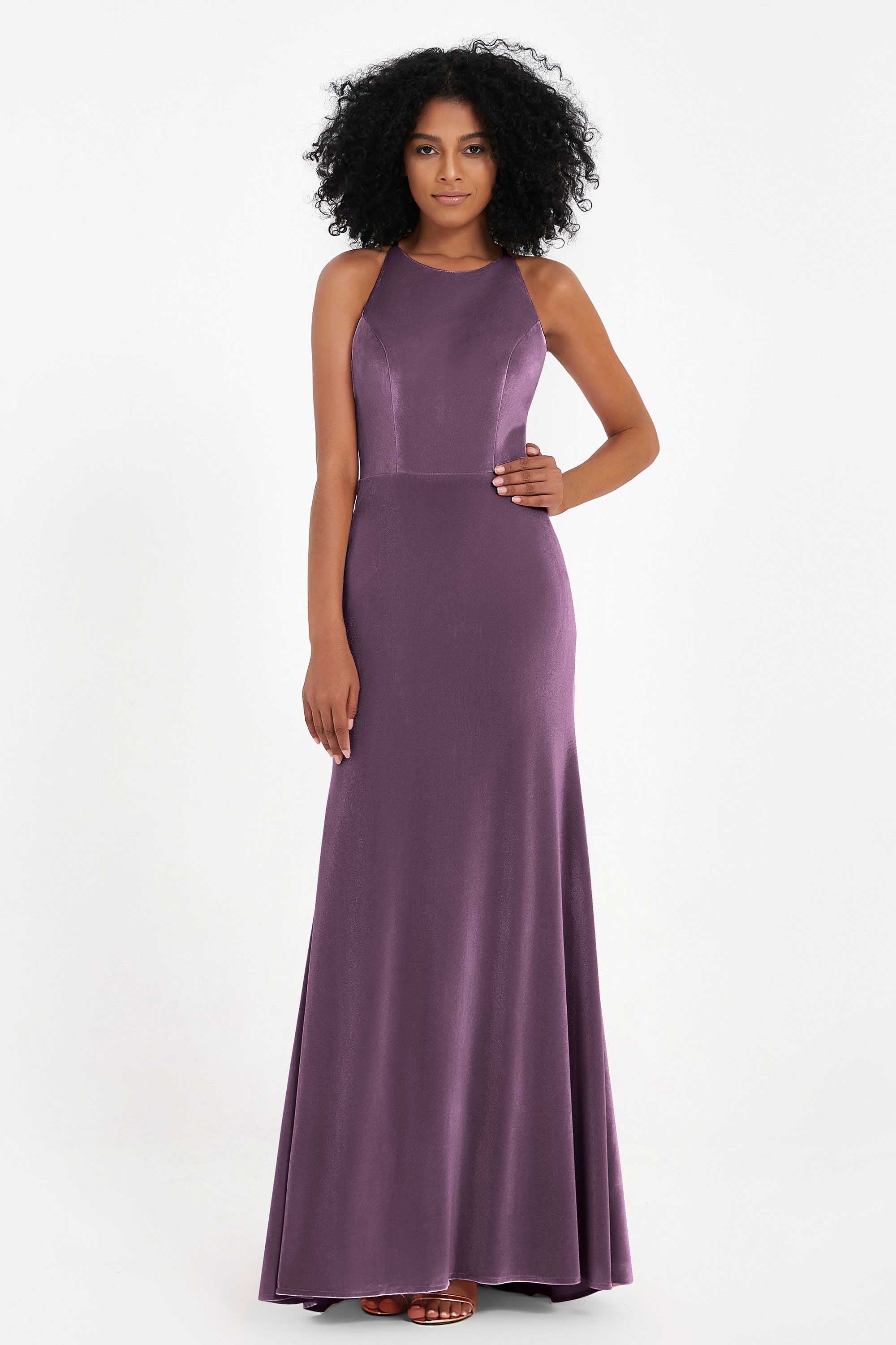 Bodycon Velvet Formal Evening Dress Sleeveless Pleated Sheath Women's Party Gowns Dresses