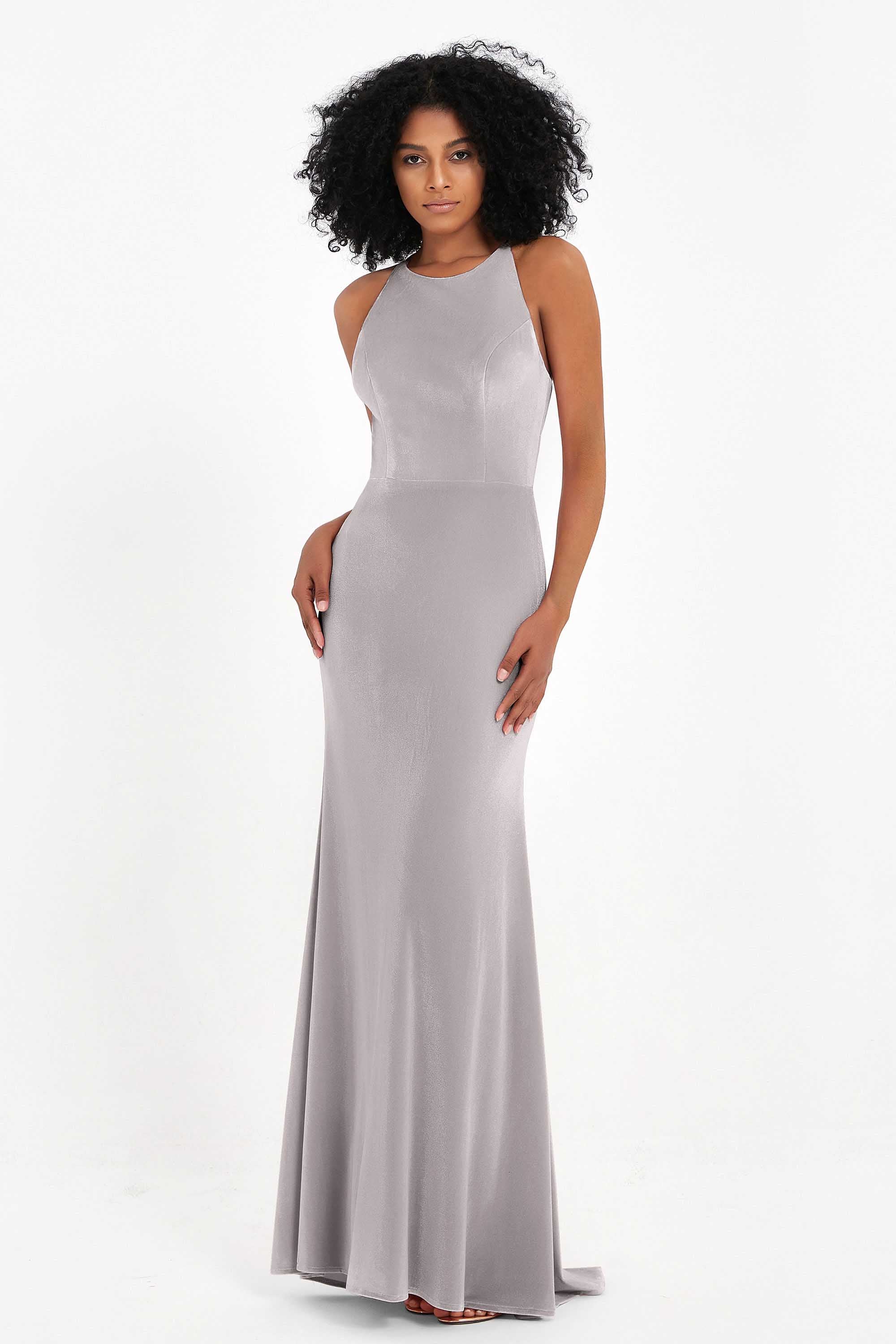 Bodycon Velvet Formal Evening Dress Sleeveless Pleated Sheath Women's Party Gowns Dresses