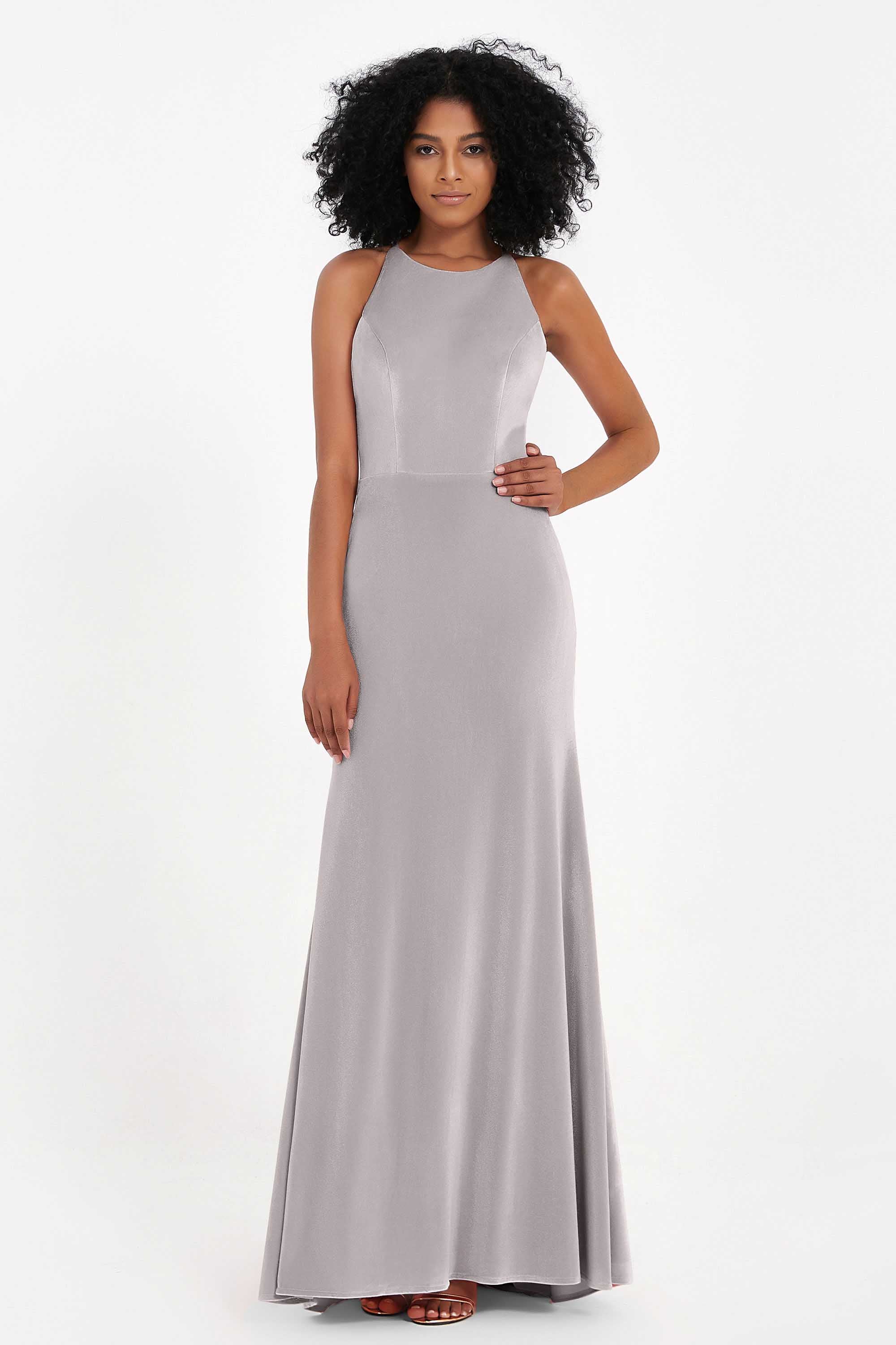 Bodycon Velvet Formal Evening Dress Sleeveless Pleated Sheath Women's Party Gowns Dresses