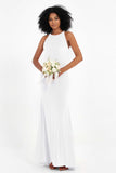 Bodycon Velvet Formal Evening Dress Sleeveless Pleated Sheath Women's Party Gowns Dresses