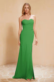 Chiffon Bridesmaid Dress Floor Length Sweetheart Formal Evening Dresses Gowns with Slit