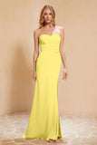 Chiffon Bridesmaid Dress Floor Length Sweetheart Formal Evening Dresses Gowns with Slit