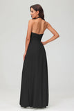 A Line Halter Chiffon Bridesmaid Dresses Women's Formal Evening Prom Dress Gowns