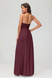 A Line Halter Chiffon Bridesmaid Dresses Women's Formal Evening Prom Dress Gowns