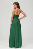 A Line Halter Chiffon Bridesmaid Dresses Women's Formal Evening Prom Dress Gowns