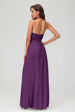 A Line Halter Chiffon Bridesmaid Dresses Women's Formal Evening Prom Dress Gowns