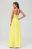 A Line Halter Chiffon Bridesmaid Dresses Women's Formal Evening Prom Dress Gowns