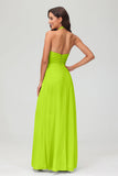 A Line Halter Chiffon Bridesmaid Dresses Women's Formal Evening Prom Dress Gowns