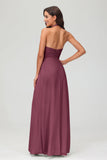 A Line Halter Chiffon Bridesmaid Dresses Women's Formal Evening Prom Dress Gowns