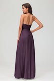 A Line Halter Chiffon Bridesmaid Dresses Women's Formal Evening Prom Dress Gowns