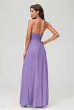A Line Halter Chiffon Bridesmaid Dresses Women's Formal Evening Prom Dress Gowns