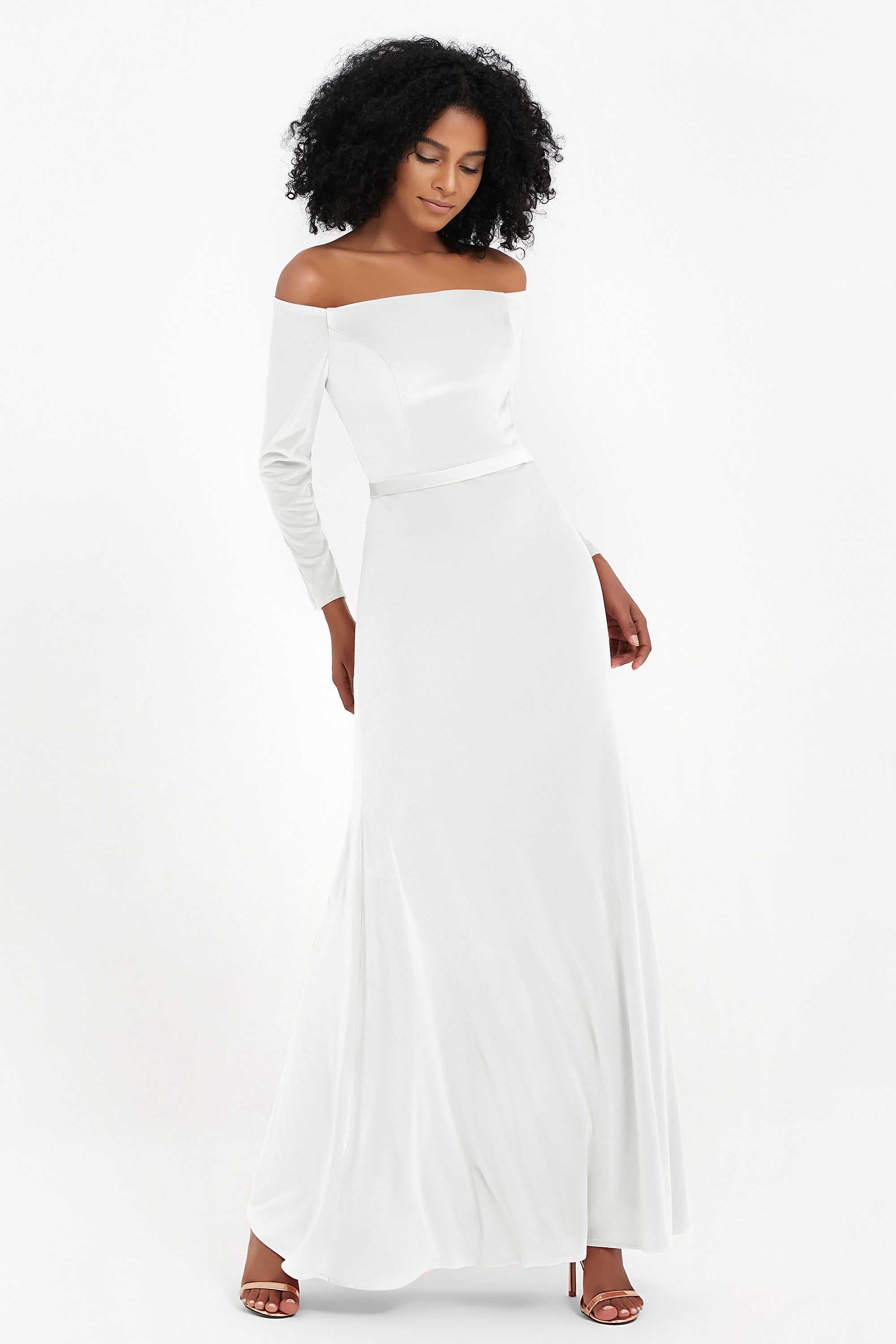 Off the Shoulder Velvet Formal Evening Dresses with Sash Long Prom Party Gowns