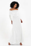 Off the Shoulder Velvet Formal Evening Dresses with Sash Long Prom Party Gowns