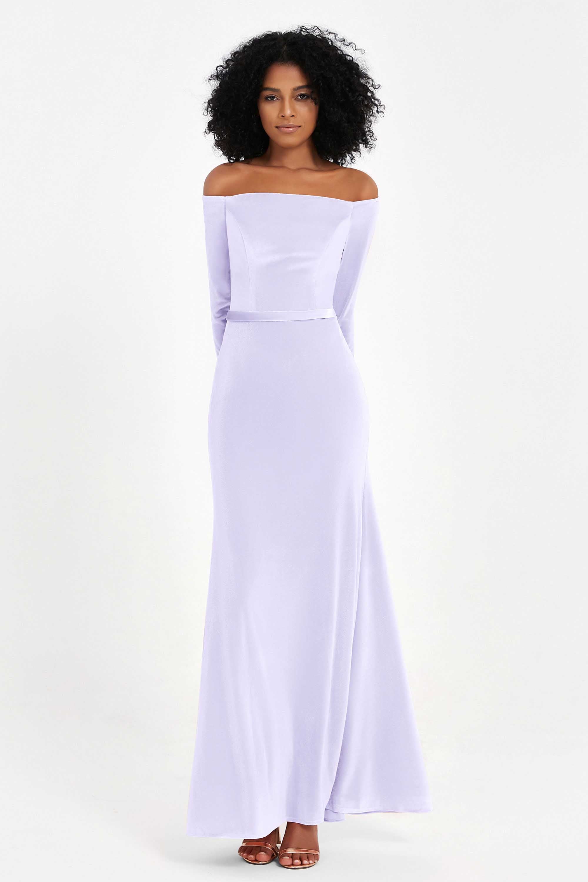 Off the Shoulder Velvet Formal Evening Dresses with Sash Long Prom Party Gowns