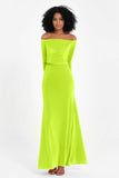 Off the Shoulder Velvet Formal Evening Dresses with Sash Long Prom Party Gowns