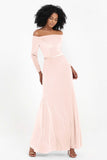 Off the Shoulder Velvet Formal Evening Dresses with Sash Long Prom Party Gowns