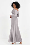 Off the Shoulder Velvet Formal Evening Dresses with Sash Long Prom Party Gowns