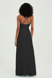 Criss Cross Straps Chiffon Bridesmaid Dress Spaghetti Straps Formal Evening Dresses Gowns