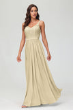 V Neck Chiffon Lace Bridesmaid Dress Formal Evening Dresses Gowns Ruffles Sleeveless