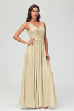 V Neck Chiffon Lace Bridesmaid Dress Formal Evening Dresses Gowns Ruffles Sleeveless