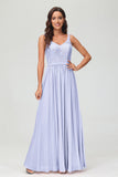 V Neck Chiffon Lace Bridesmaid Dress Formal Evening Dresses Gowns Ruffles Sleeveless