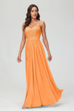 V Neck Chiffon Lace Bridesmaid Dress Formal Evening Dresses Gowns Ruffles Sleeveless