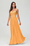 V Neck Chiffon Lace Bridesmaid Dress Formal Evening Dresses Gowns Ruffles Sleeveless