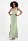 Scoop Sleeveless Velvet Long Formal Evening Dresses Sheath Bridesmaid Prom Party Gowns
