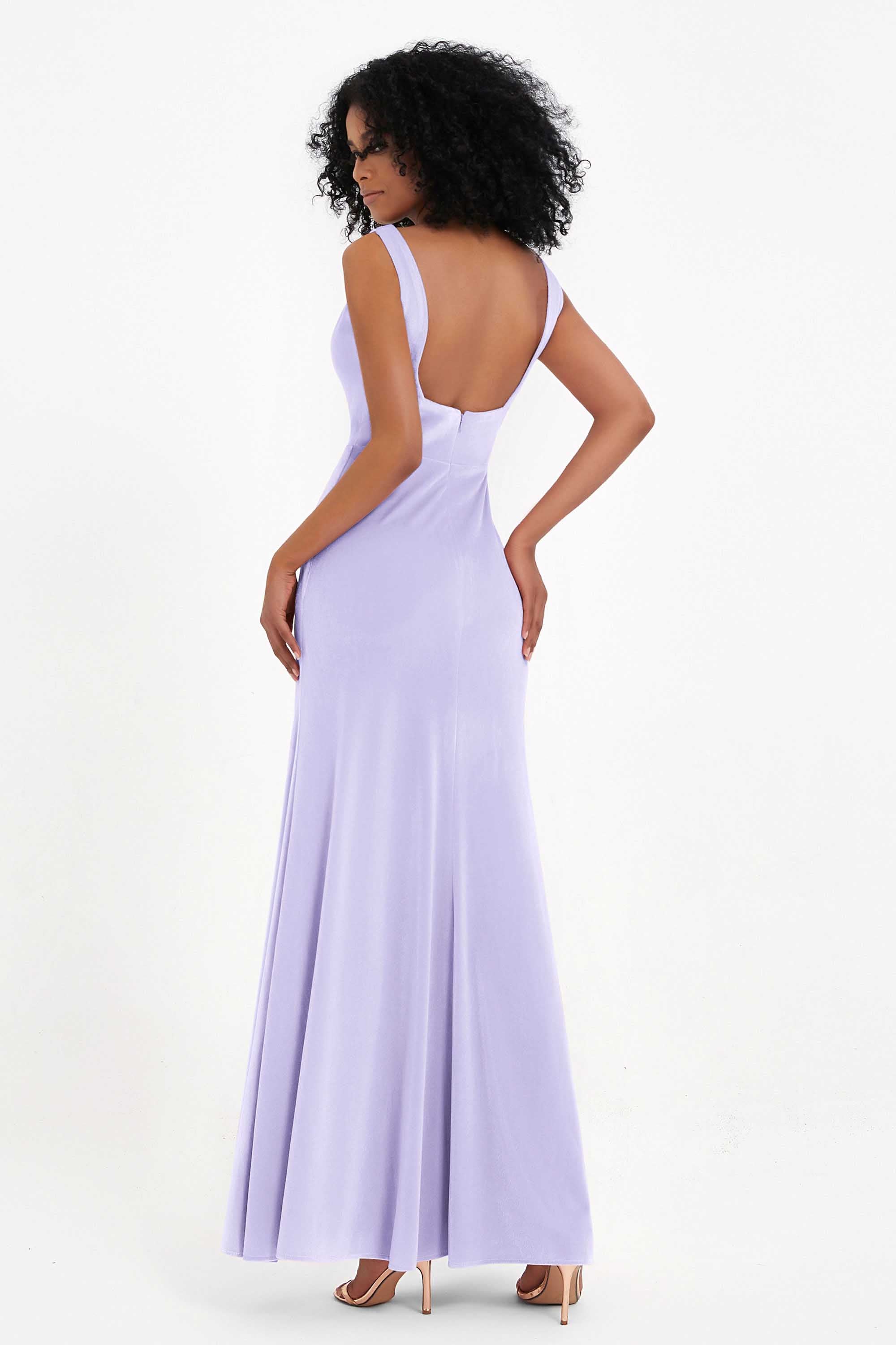 Scoop Sleeveless Velvet Long Formal Evening Dresses Sheath Bridesmaid Prom Party Gowns