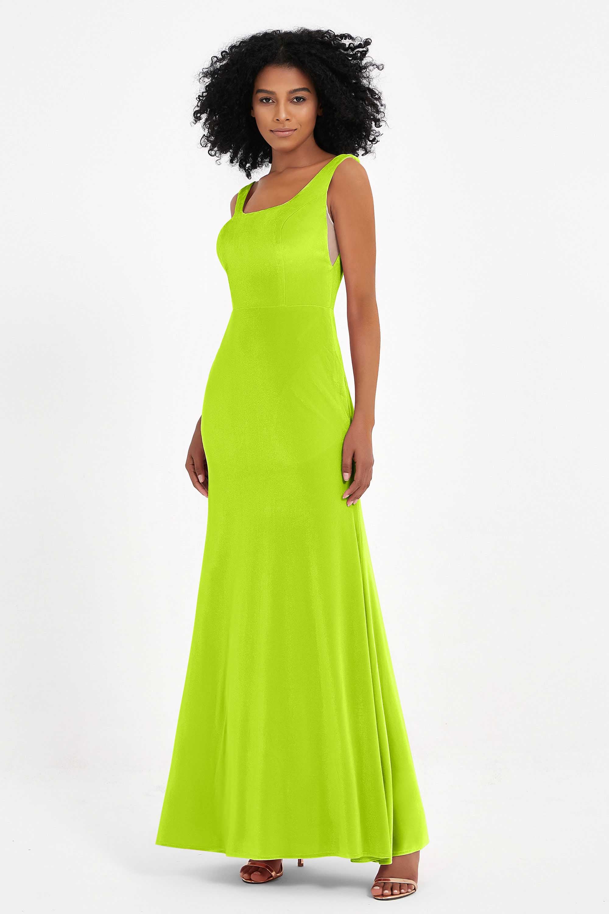 Scoop Sleeveless Velvet Long Formal Evening Dresses Sheath Bridesmaid Prom Party Gowns