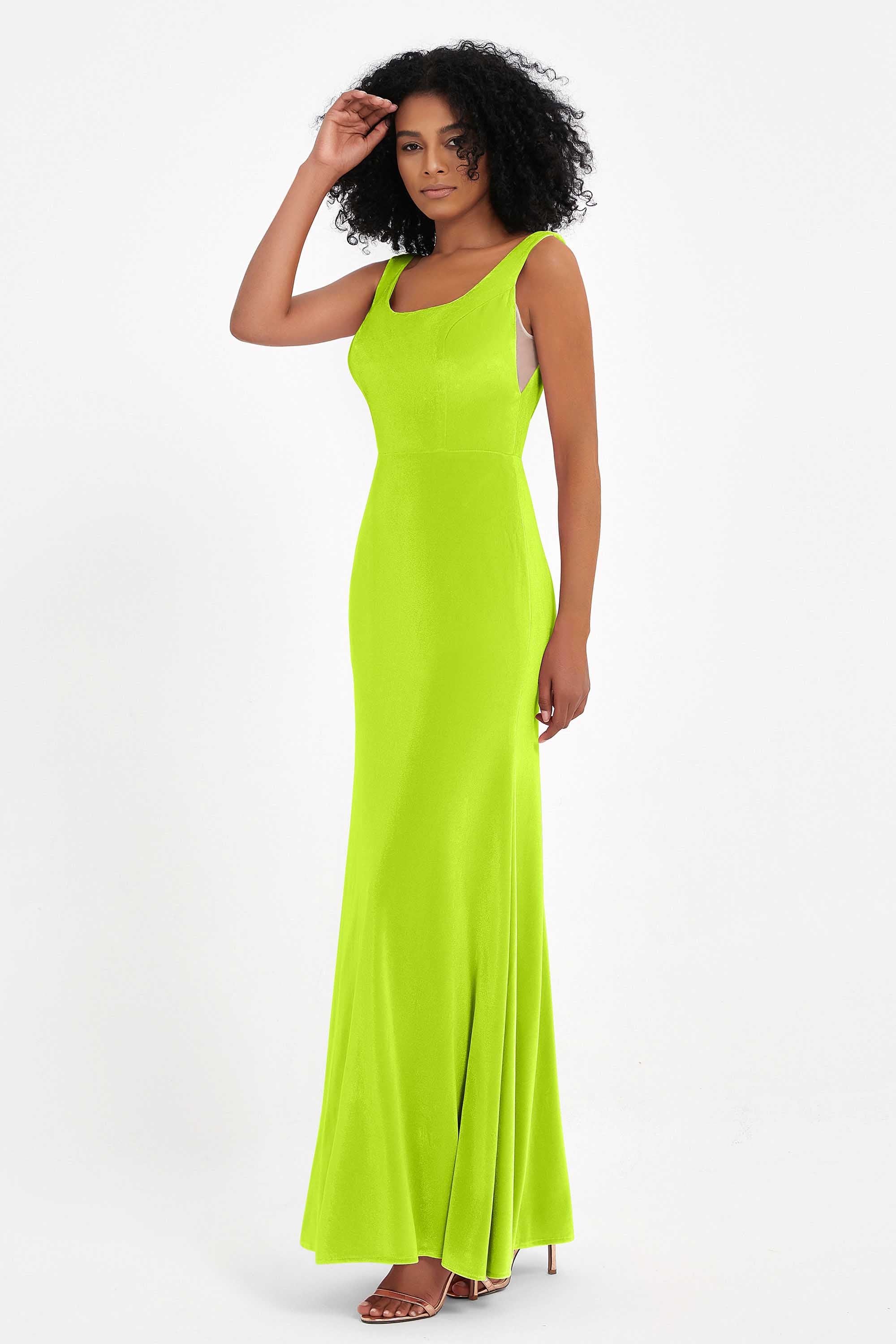 Scoop Sleeveless Velvet Long Formal Evening Dresses Sheath Bridesmaid Prom Party Gowns