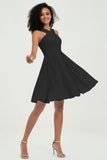 Empire Chiffon Knee Length Junior Bridesmaid Dress Wedding Prom Guest Dresses Gowns