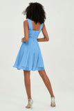 Empire Chiffon Knee Length Junior Bridesmaid Dress Wedding Prom Guest Dresses Gowns