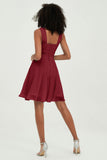 Empire Chiffon Knee Length Junior Bridesmaid Dress Wedding Prom Guest Dresses Gowns
