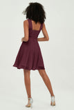 Empire Chiffon Knee Length Junior Bridesmaid Dress Wedding Prom Guest Dresses Gowns
