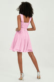 Empire Chiffon Knee Length Junior Bridesmaid Dress Wedding Prom Guest Dresses Gowns