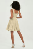 Empire Chiffon Knee Length Junior Bridesmaid Dress Wedding Prom Guest Dresses Gowns
