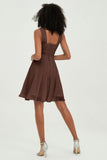 Empire Chiffon Knee Length Junior Bridesmaid Dress Wedding Prom Guest Dresses Gowns