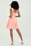 Empire Chiffon Knee Length Junior Bridesmaid Dress Wedding Prom Guest Dresses Gowns