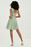 Empire Chiffon Knee Length Junior Bridesmaid Dress Wedding Prom Guest Dresses Gowns