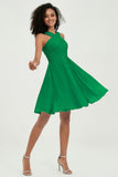 Empire Chiffon Knee Length Junior Bridesmaid Dress Wedding Prom Guest Dresses Gowns