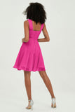 Empire Chiffon Knee Length Junior Bridesmaid Dress Wedding Prom Guest Dresses Gowns