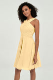 Empire Chiffon Knee Length Junior Bridesmaid Dress Wedding Prom Guest Dresses Gowns