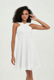 Empire Chiffon Knee Length Junior Bridesmaid Dress Wedding Prom Guest Dresses Gowns