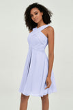 Empire Chiffon Knee Length Junior Bridesmaid Dress Wedding Prom Guest Dresses Gowns